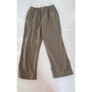 Women's Alfred Dunner Brown Wide Leg Pants Size 14